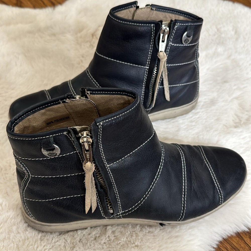 Joseph seibel navy boots